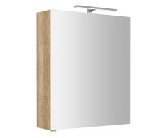 Sapho Riwa Galerka S Led Osvětlením, 60x70x17cm, Dub Alabama