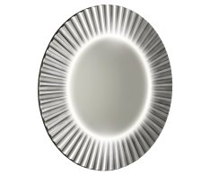 Sapho Pride Strip Kulaté Zrcadlo S Led Osvětlením V Rámu ø 75cm, Stříbrná