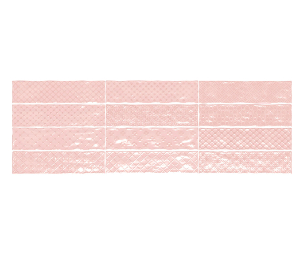 Dekor El Barco Music Decor Rosa 7,5x30 Luc. - růžová