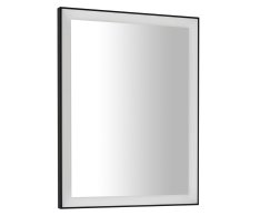 Sapho Gano Zrcadlo S Led Osvětlením V Rámu 60x80cm, černá