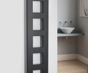 Sapho Block Otopné Těleso 280x1330 Mm, černá Mat