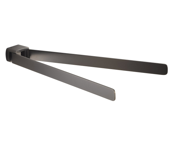 Gedy Pirenei Dvojitý Držák Ručníků Otočný 350mm, Gun Metal