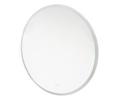 Mereo Zrcadlo Kulaté Pr. 60 Cm, Led Osvětlení A Odmlžování, Okraj Pískovaný