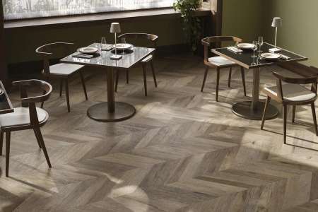 Sant Agostiono Yorkwood Brown v elegantním tvaru Chevron