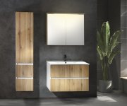 Aqualine Paneda Strip Umyvadlová Skříňka 69,5x55x45,2cm, Dub Emporio