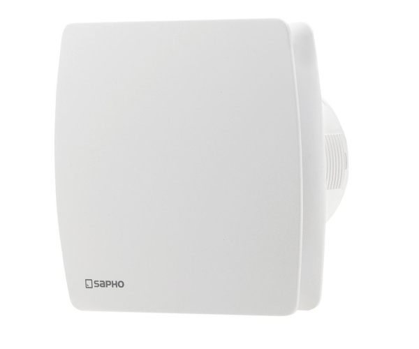 Sapho Lex Koupelnový Ventilátor Axiální, 15w, Potrubí 100mm, Bílá