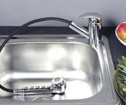 Aqualine Kasiopea Stojánková Dřezová Baterie S Výsuvnou Sprškou, Chrom