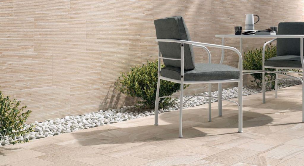 Realizace Dlažba od výrobce ABK série Re-Work odstínu Multi Beige brick 30*60