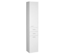 Aqualine Zoja/keramia Fresh Skříňka Vysoká S Košem 35x184x29cm, Bílá