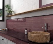 Obklad Equipe La Riviera Juneberry 6,5x20 - vínová