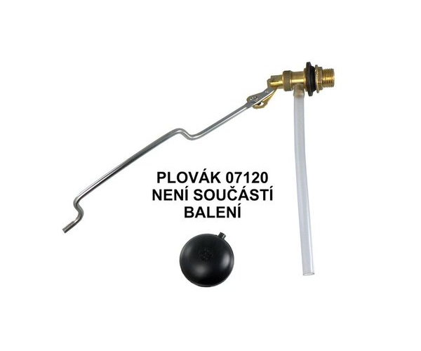Plovákový Napouštěcí Ventil Esseti - Mosaz, Boční *215c - 1/2", Nastavitelné Tvaro