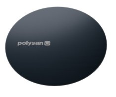 Polysan Mirai Kruhová Krytka Sifonu, Gun Metal