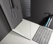 Polysan Modular Shower Black Jednodílná Zástěna Pevná K Instalaci Na Zeď, 800 Mm
