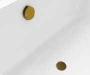 Polysan Vanová Souprava S Napouštěním, Bovden, Délka 800mm, Zátka 72mm, Zlato Mat