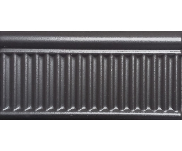Retro listela Equipe Evolution Rex Negro Matte 7,5x15 - antracitová (skladem)