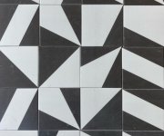 Retro dlažba Deceram Origami Black 15x15 - mix