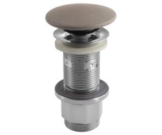 Sapho Umyvadlová Výpust 5/4“, Click-clack, Betonová Zátka, 10-80mm, Písková Mat