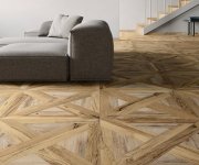 Dlažba jako dřevo Flaviker Nordik Wood Palace Beige/Gold 60x60 RT - hnědá