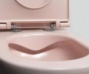 Isvea Infinity Závěsná Wc Mísa, Rimless, 36,5x53cm, Růžová Salmon