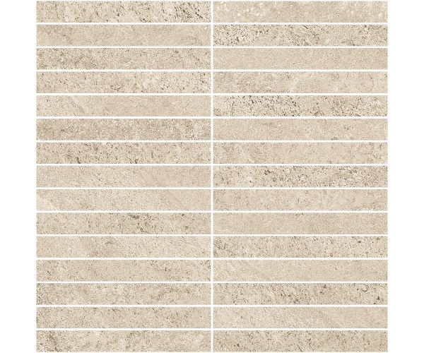 Mozaika jako kámen Sant Agostino Bergstone Plus Ivory 30x30 Nat. Rett. - béžová