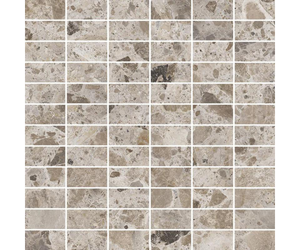 Mozaika jako terrazzo Mirage NORR Öken RR08 Mattoncino 30x30 Nat. - béžová