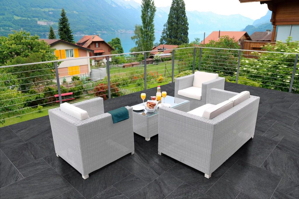 Realizace Skladba formátů v antracitové barvě - Codicer Tracia Charcoal Modular