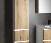 Aqualine Paneda Strip Skříňka Vysoká 35x165x31cm, Levá/pravá, Dub Emporio