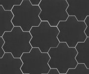 Dlažba Tonalite Geomat  Hexagon Lavagna 6x7 - antracitová