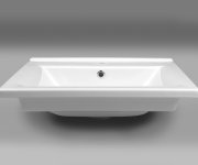 Aqualine Zuno 55 Keramické Umyvadlo Nábytkové 55x45cm, Bílá