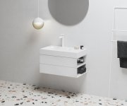 Umyvadlo Lite 80/60 L/P, s otvorem pro baterii, bez přepadu - Umyvadlo Lite 80/60 P, s otvorem pro baterii, bez přepadu XJXP1280001