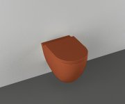 Isvea Infinity Závěsná Wc Mísa, Rimless, 36,5x53cm, Terracotta