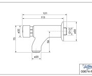 časový Stěnový Ventil - čelní Ovládání (towerstop 430cr) 00600-12
