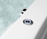 Polysan Simona Hydromasážní Vana, 140x140x44cm, Attraction Hydro, Chrom