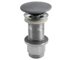 Sapho Umyvadlová Výpust 5/4“, Click-clack, Betonová Zátka, 10-80mm, šedá Mat