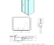 Polysan Easy Obdélníkový Sprchový Kout 900x700mm, Skládací Dveře, L/p Varianta, čiré Sklo