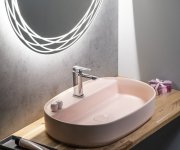 Isvea Infinity Oval Keramické Umyvadlo Na Desku, 60x40cm, Růžová Salmon