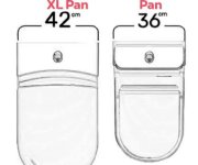 Creavit Grande Wc Kombi Xl, Spodní/zadní Odpad, Bílá