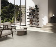 Dlažba jako beton APE Raw Cotton Smooth 120X120 Rett. - béžová