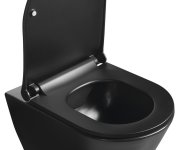Sapho Wc Sedátko, Slim, Soft Close, černá Mat