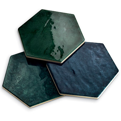 Realizace Luxusní hexagony Tonalite Esamarine 16,2x18,5cm 