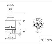 Kartuše Pro Baterii Alt10201 (vysoká - 1 Kolík) AQS+KARTUS-6