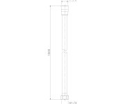 Sapho Softflex Plastová Sprchová Hadice, 150cm, Zlato Mat