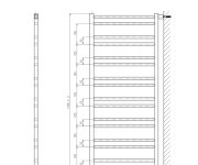Sapho Metro Space Otopné Těleso 550x1430 Mm, Do Prostoru, černá Mat