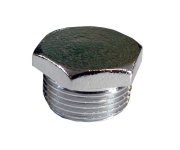 Zátka šestihran - Chrom-mosaz - 3/8" 07740CR38