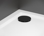 Polysan Vaničkový Sifon, Průměr 90mm, Dn40, Nízký, Krytka černá Mat