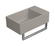 Gsi Kube X Keramické Umývátko 40x23cm, Bez Otvoru, Pravé/levé, Tortora Mat