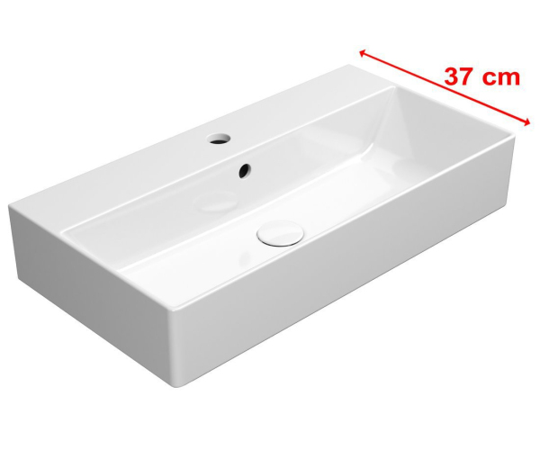 Gsi Kube X Keramické Umyvadlo 70x37cm, Broušená Spodní Hrana, Bílá Extraglaze