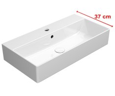 Gsi Kube X Keramické Umyvadlo 70x37cm, Broušená Spodní Hrana, Bílá Extraglaze
