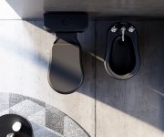 Kerasan Retro Nádržka K Wc Kombi, černá Mat