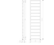 Sapho Metro Light Otopné Těleso 400x1500 Mm, Bílá